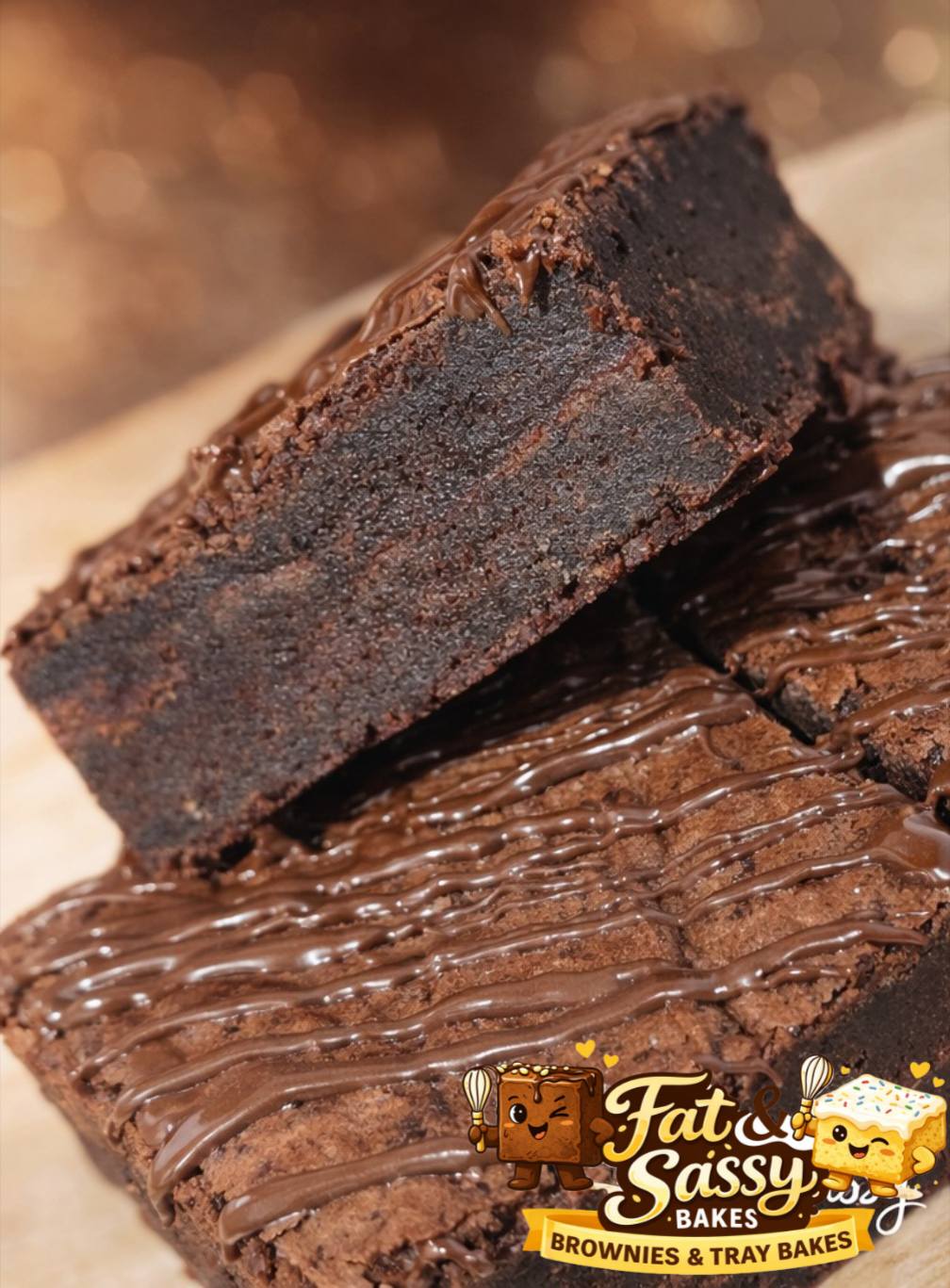 Fat & Sassy Brownie Slice